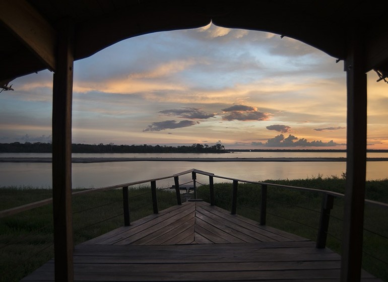 Colombie Voyage Amazonie Calanoa Jungle Lodge vue sur l eau