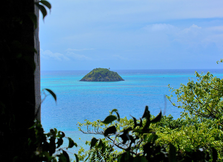 Colombie Voyage Providencia Deep Blue vue sur la mer et ilôt