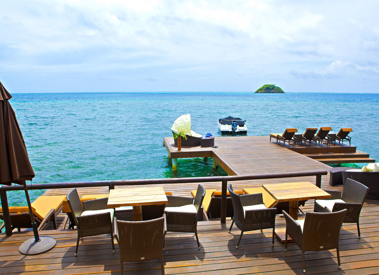 Colombie Voyage Providencia Deep Blue terrasse