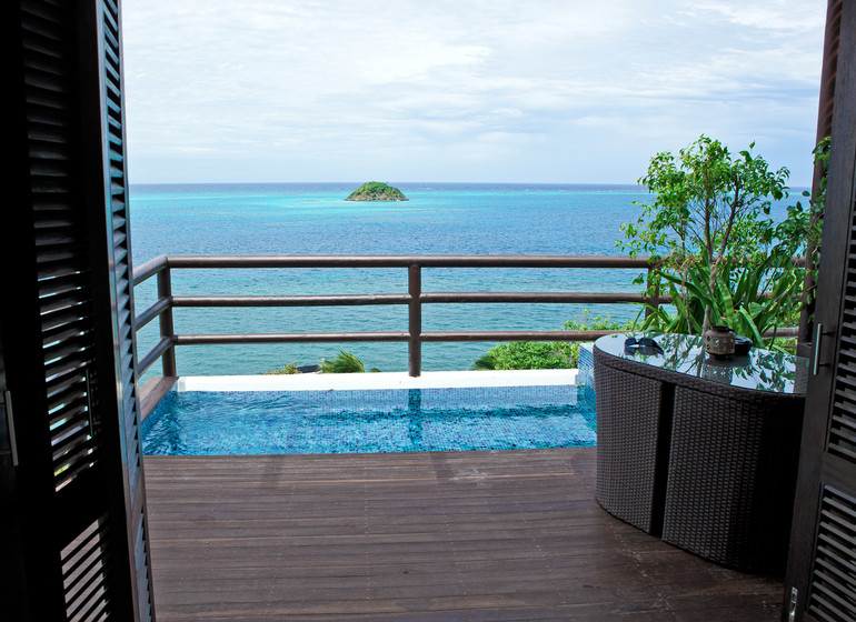 Colombie Voyage Providencia Deep Blue balcon avec pool privé