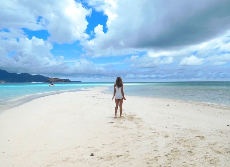 Excursion sur un îlot de sable blanc