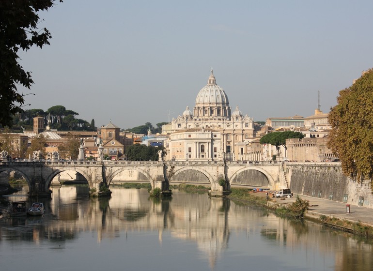 Grands-parents et petits-enfants à Rome