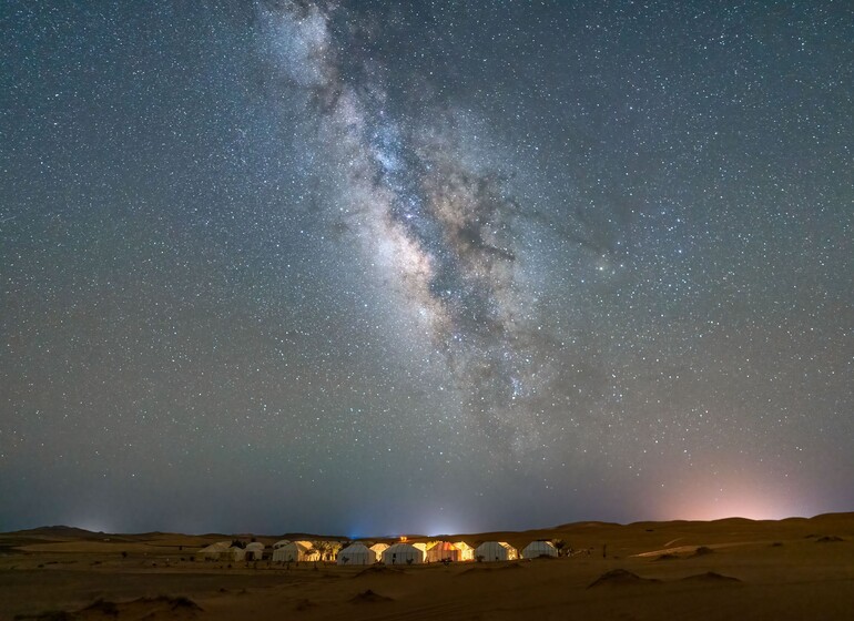 ciel étoilé désert sahara merzouga