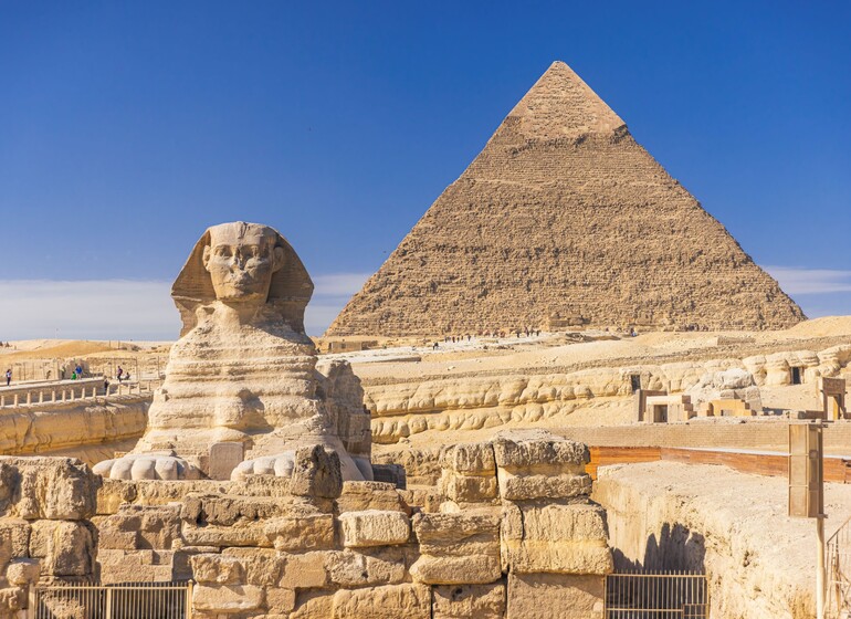 pyramides gizeh sphinx egypte