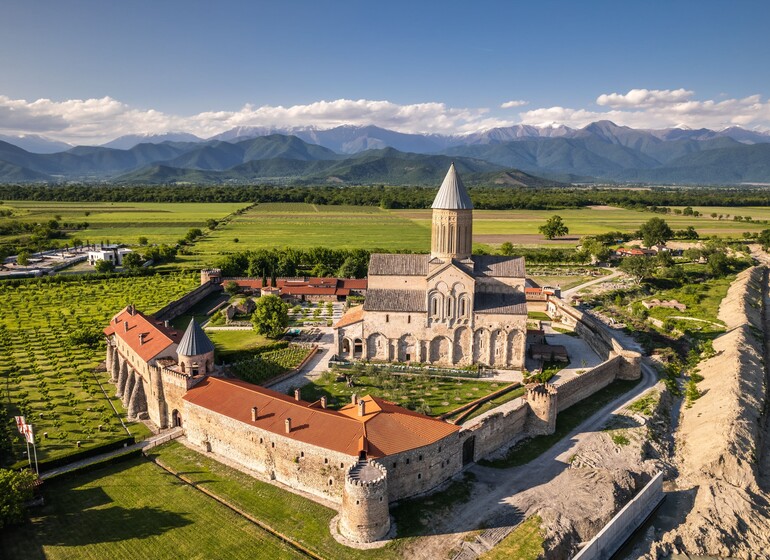 monastère Kakheti Géorgie Alaverdi architecture religieuse paysage