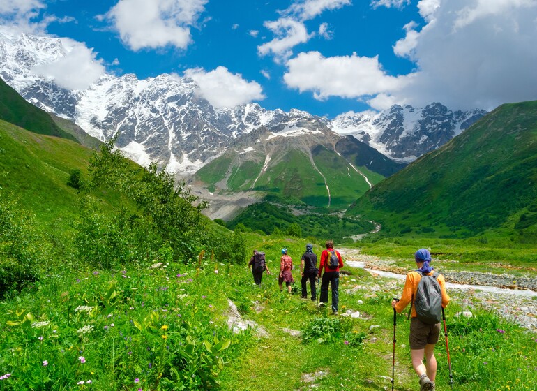 randonnée Caucase Géorgie Svanétie montagnes Ushba