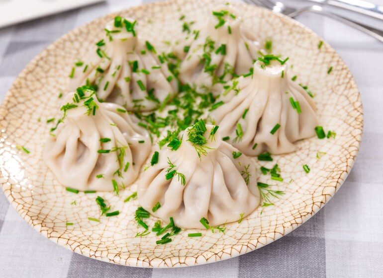 khinkali spécialité géorgienne cuisine traditionnelle Géorgie