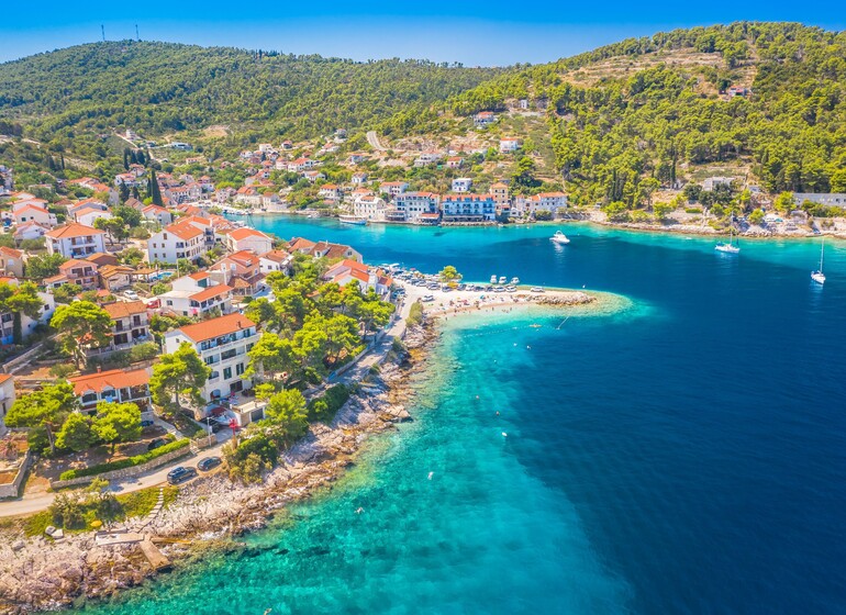 Vue aérienne Croatie