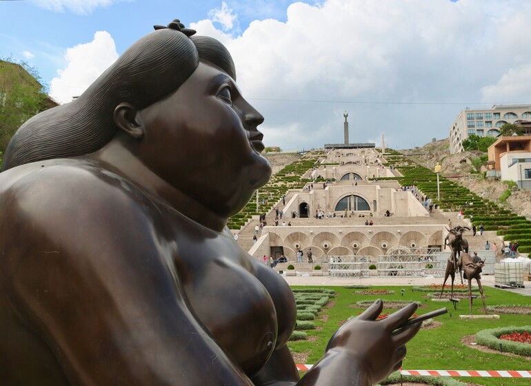 Complexe de la Cascade à Erevan, monument emblématique de la capitale de l'Arménie