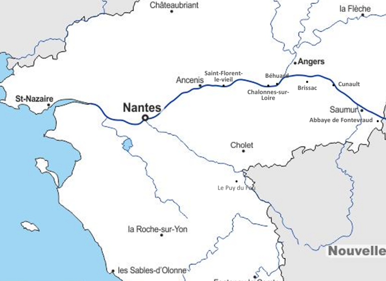 croisière historique carte Loire
