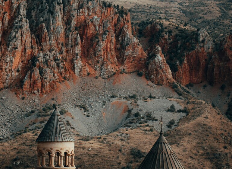 Monastère de Khor Virap avec vue sur le mont Ararat en Arménie