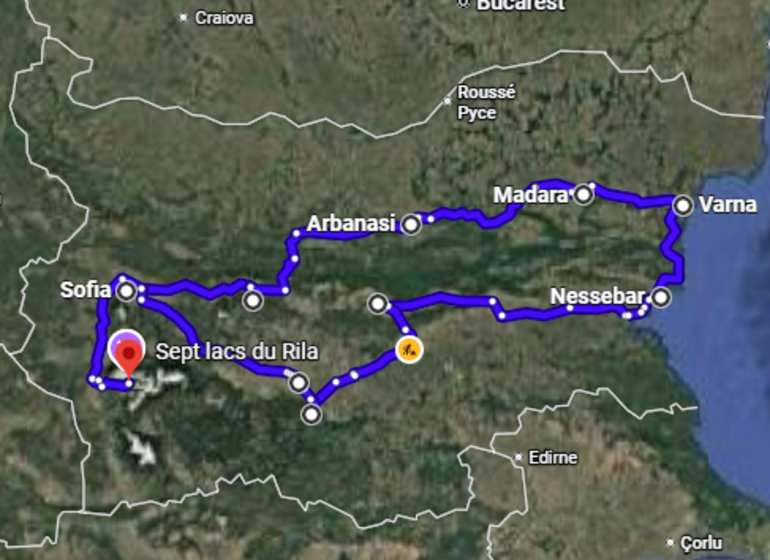 voyage pèlerinage Bulgarie itinéraire