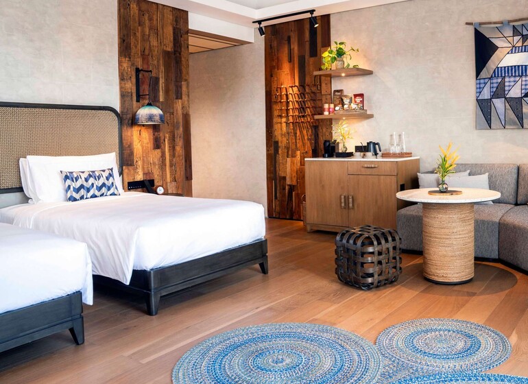 Chambre Deluxe, 2 lits doubles, au South Palms Resort Panglao, Philippines