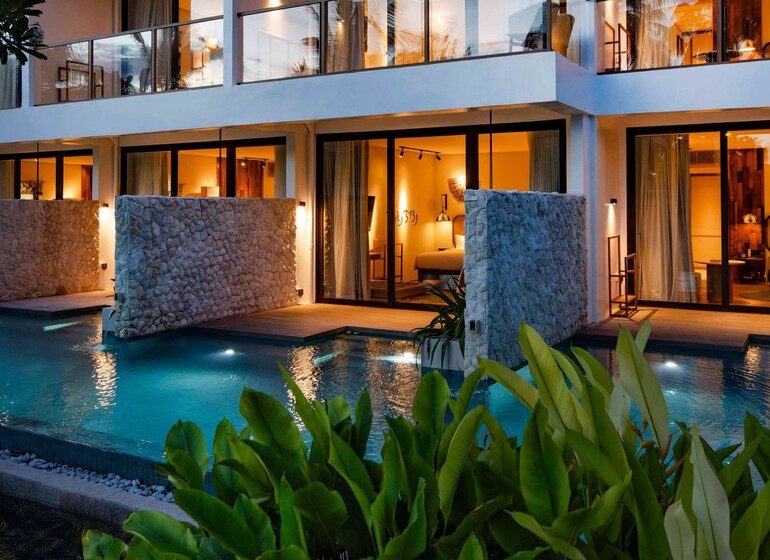 Chambre avec accès piscine au South Palms Resort Panglao, Philippines