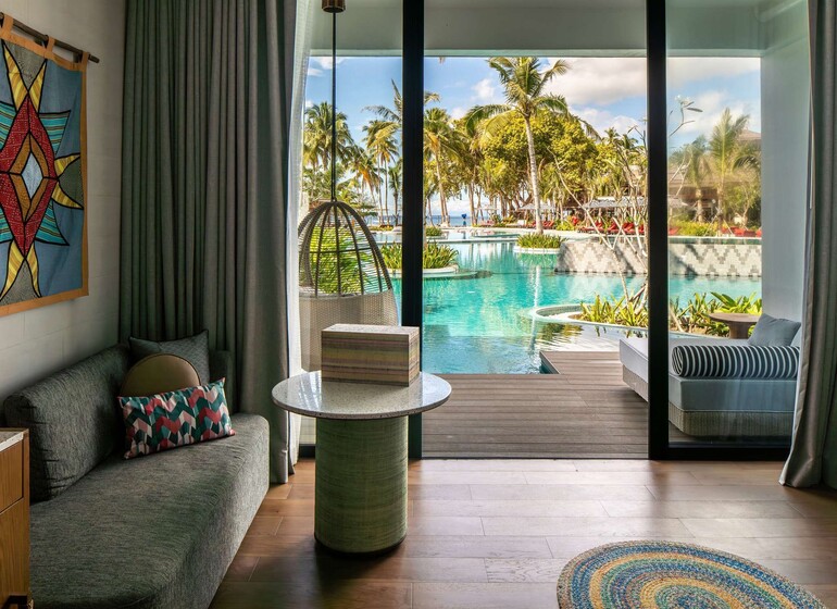 Chambre avec accès piscine au South Palms Resort Panglao, Philippines